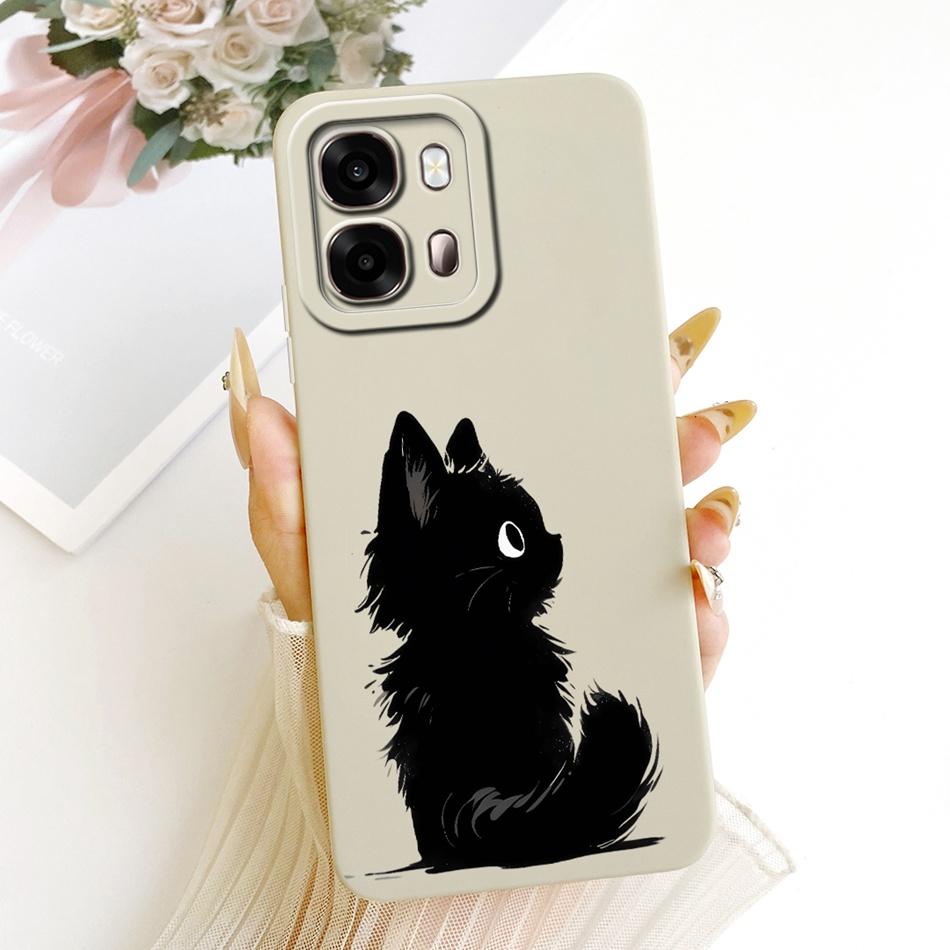 For Oppo A6s CPH2789 Cute Cat Flower Cartoon Phone Case For Oppo A6s 4G CPH2815 OppoA6s A 6S 5G Soft Silicone Covers Bumpers