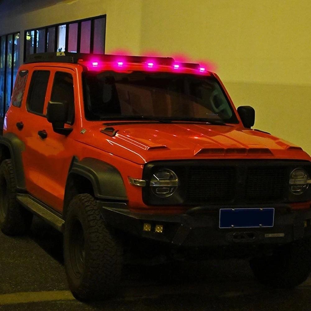 Waterproof Solar LED Flash Light Wireless Roof LED Navigation Light Pickup Truck