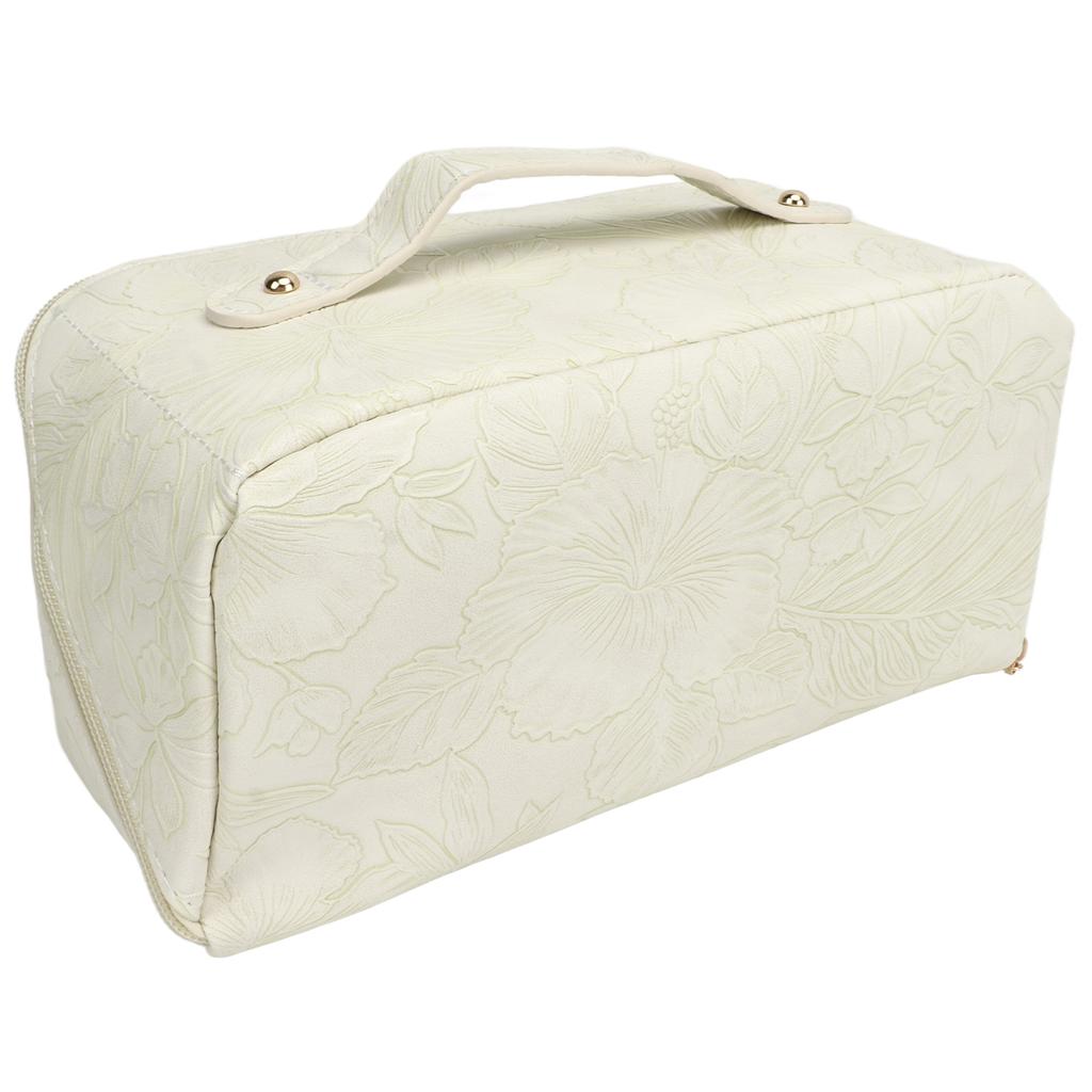 Косметичка для макияжа Большая вместимость Рельефный узор Многофункциональный разделитель PU кожа Макияж