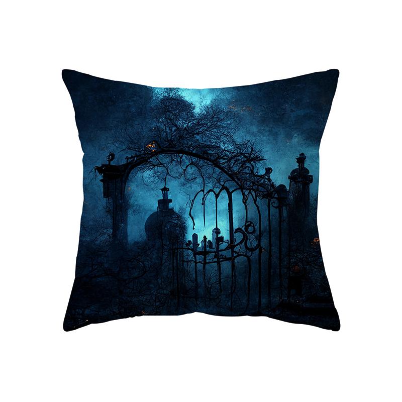 Ужас Хэллоуин летучая мышь тыква с принтом наволочка для дома, гостиной, украшения дивана, полиэстеровая подушка, наволочка
