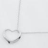 TIFFANY&Co. Open heart Necklace Elsa Peretti Silver925 heart 4.8g Women Used