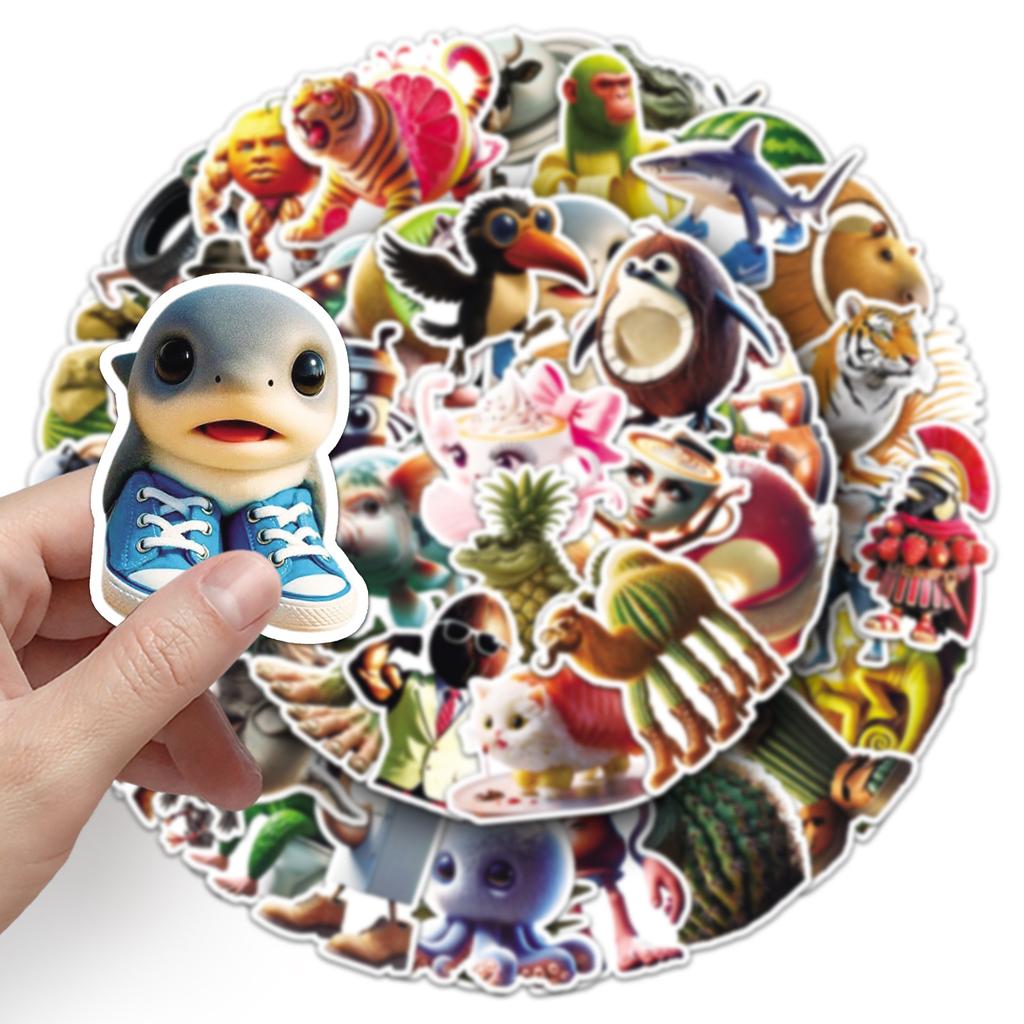 50 Shanhaijing Graffiti Stickers Decorative Water Cup Computer Tablet Suitcase Stickers