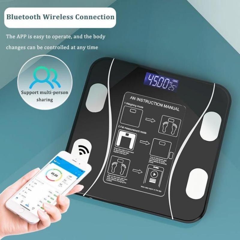 Весы Bluetooth Перезаряжаемые Электронные Интеллектуальные Весы для Похудения Весы для Измерения Жировой Массы Тела Балансы