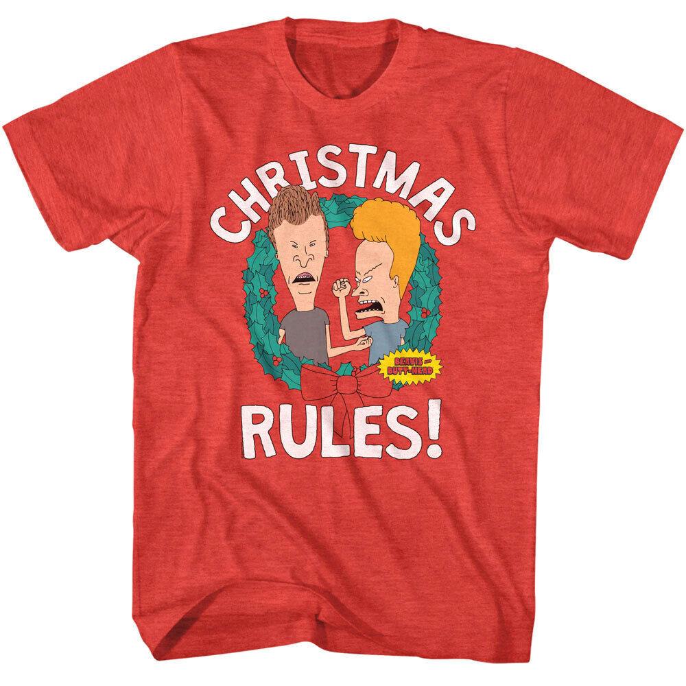 Beavis and Butthead Christmas Rules Full Size S-5XL Unisex T-Shirt