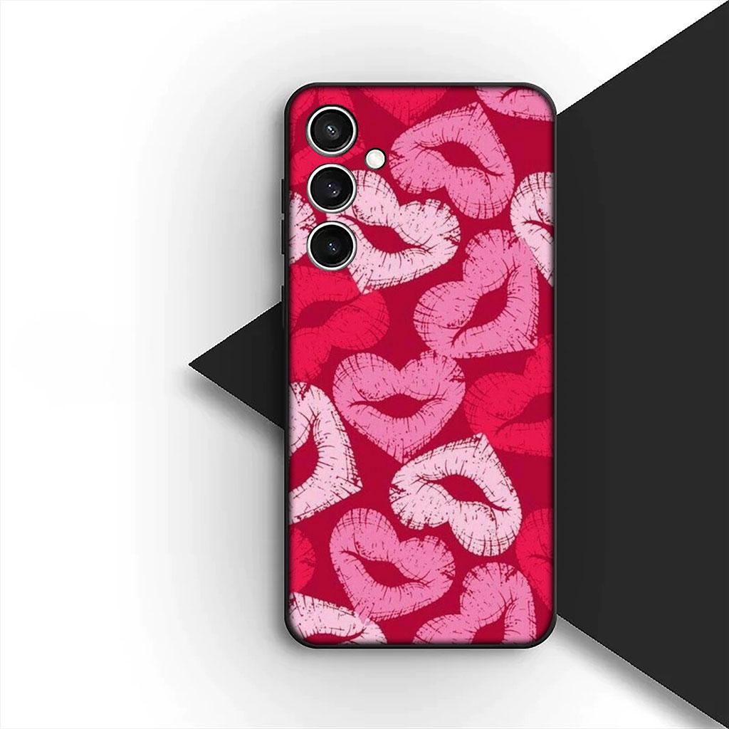 Чехол для телефона для Xiaomi Redmi 15 15C A4 A5 9A 9C NFC Note 9 8 9T 8T 5G Мягкий силиконовый чехол Звезда Темно-красный Сердце Любовь
