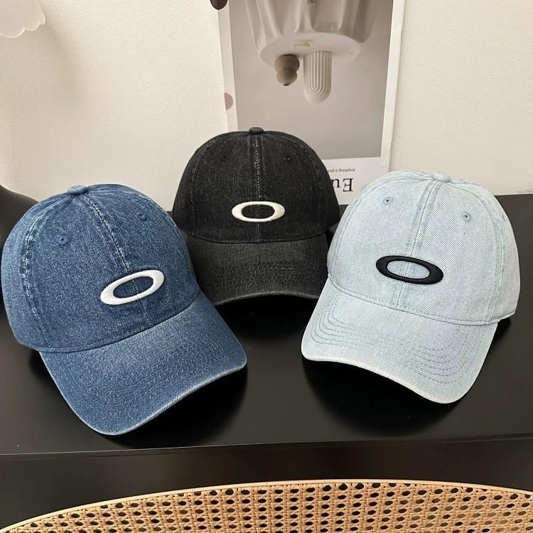 Ретро бейсболка из выстиранного денима с вышивкой и широким козырьком для повседневной носки