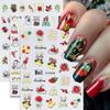 Christmas Bronzing Lady Manicure Sticker Snowman Snowflake Elk Christmas Atmosphere Nail Decoration Sticker Adhesive Sticker