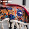1 шт. NAPEARL Bohemian Style Patchwork Printed Country Style Semi Blackout Шторы для маленьких окон Кухня Спальня Гостиная Балкон Домашний декор