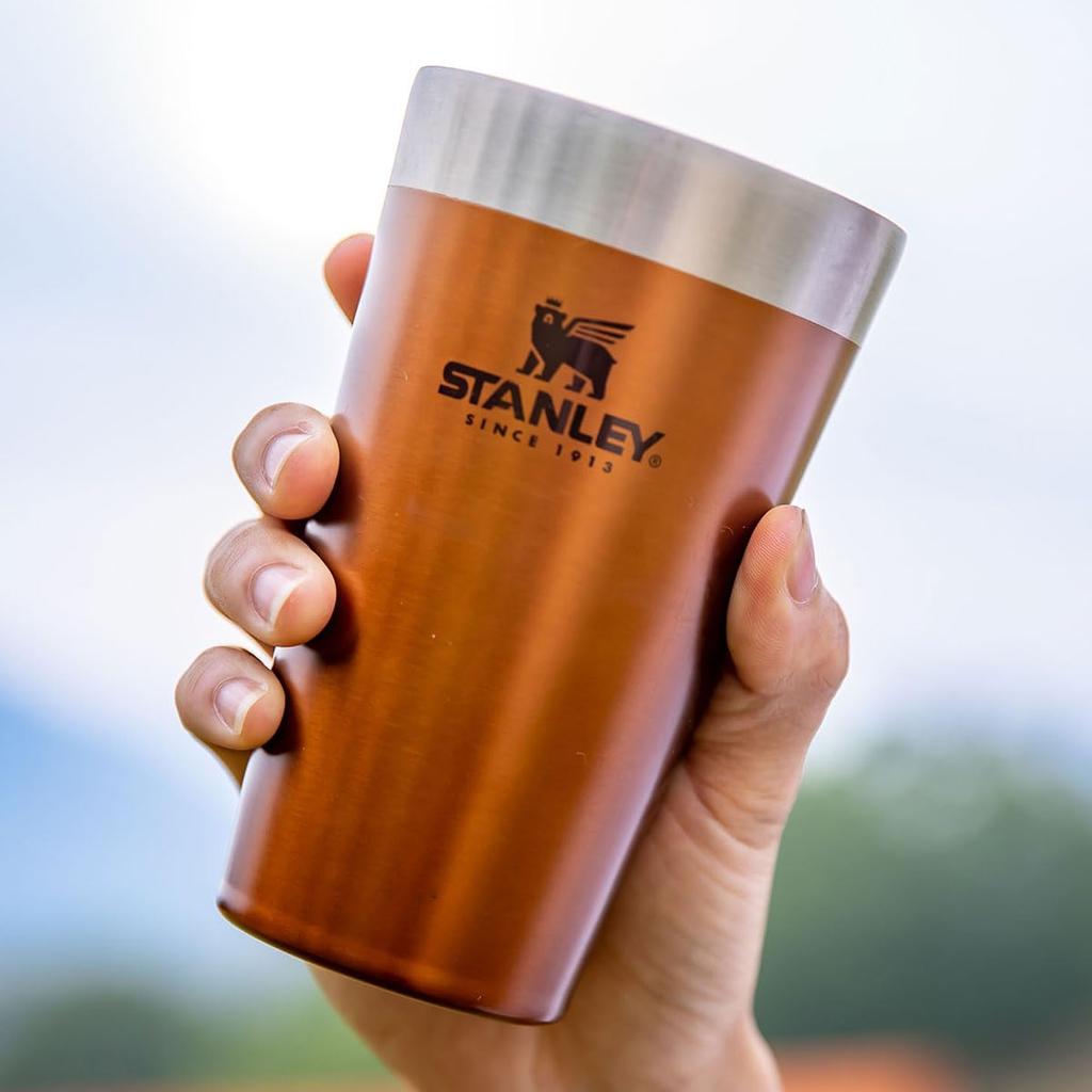 STANLEY Tumbler Cup Cold Insulation Stacking Vacuum Pint 0.47L 10-02282-378 (Brown/FF)