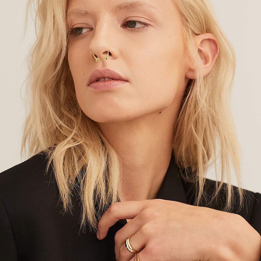 Кольца для пирсинга Носовые кольца-обручи Магнитные носовые кольца Обманки для пирсинга носа