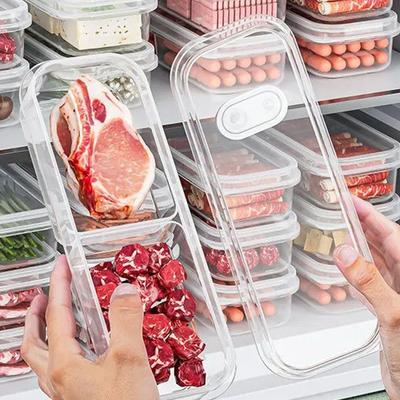 Большой контейнер для хранения продуктов Capaci, контейнер для сохранения свежести, для домашнего использования, с перегородками для мяса и овощей, для хранения в холодильнике