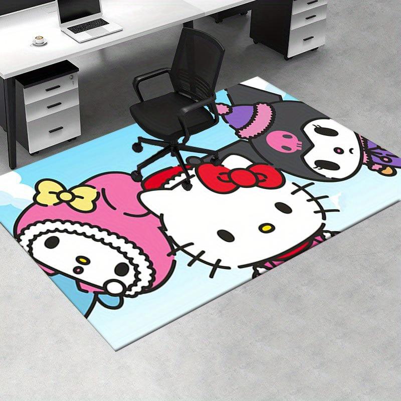 1pc Sanrio Melody Mermaid Printed Office Carpet Rectangle Rug Under The Table,Perfect Room Decor for Living Room, Bedroom, Kitchen, Non-slip Floor Mat