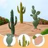 ARTIBETTER 3 шт. Искусственный кактус Зеленый имитированный кактус Искусственный песок Декор Суккулент-муляж Декор Искусственные растения-кактусы Настольное украшение Центральные композиции для