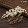 Prom Handmade Jewelry Haircomb Hairwear Bridal Headpiece Bride Barrette Pearl Hairpin Comb