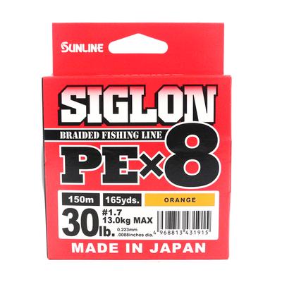 Sunline Линия PE X8 Siglon 150M PE 1.7 30LB Оранжевый (1915 год)