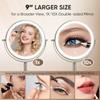 Large 9in Profional Lighted Makeup Mirror Height Adjustable Rechargeable 2sided 1x 10x HD Brighter Light Higher CRI 88 Surgical