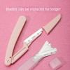 Профессиональная безопасная складная бритва для бровей для женщин – прецизионный триммер, устойчивый к царапинам, подходит для новичков, сменные лезвия