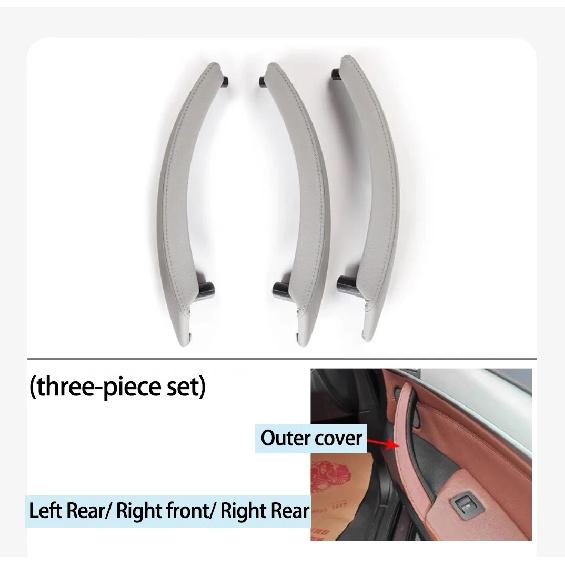 E70 E71 Upgraded Interior Door Handle with Leather Cover Assembly Full Set For BMW X5 X6 E70 E71 2007-2014