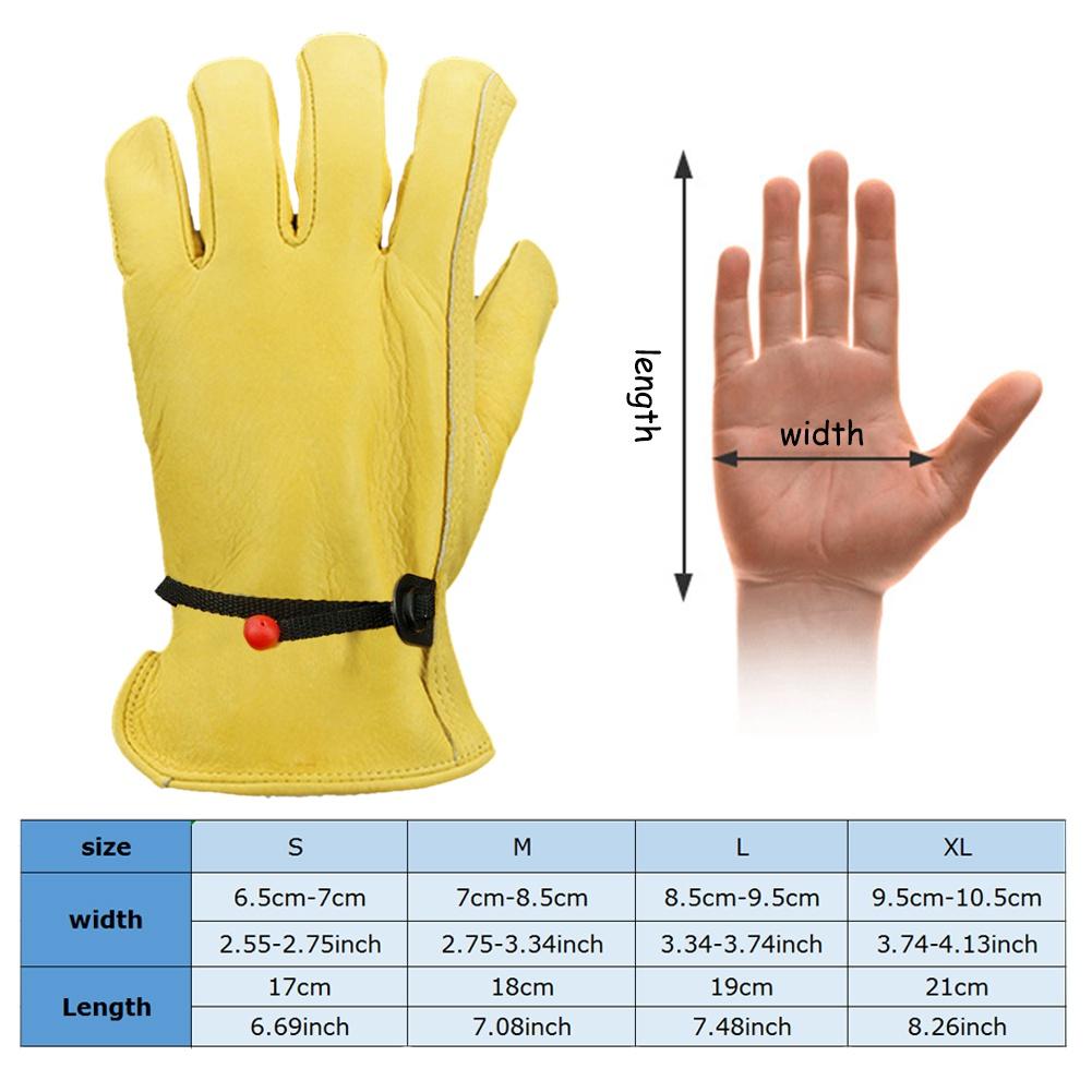 FEIJIEAST рабочие перчатки из воловьей кожи для садового мотоцикла, вождения, сварочные мастерские, нескользящие