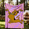1 шт. Плед Scooby Doo для улицы, легкий, фланелевый, мягкий и теплый, для использования в любое время года на диване