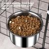 Durable Dog Water Cup Stainless Steel Bird Food Bowl New Pet Food Feeder  Pet Accessories