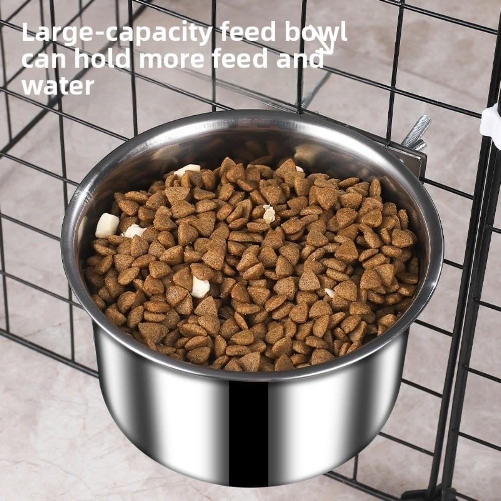 Durable Dog Water Cup Stainless Steel Bird Food Bowl New Pet Food Feeder  Pet Accessories