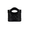 Chanel 24S Mini Drawstring Bucket Bag, Diamond Quilted Lambskin, Gold-Tone Metal CC Logo & Chain, Women's Crossbody Handbag Black