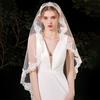 Head Covering White Bridal Veil Elegant Bridal Tulle Veil Retro European Wedding Veil  Party