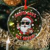 Santa Says Six Seven Christmas Ornament Funny 67 Meme Hanging Ornament Xmas Gag Gift for Friends Family