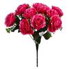 12 Heads Artificial Silk Flowers Bouquet Roses Bunch Wedding Home Party