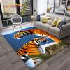 3D мультфильм Dream Tiger Animal Beast Ковер Ковер для дома Гостиная Спальня Диван Коврик Декор, Детский коврик Нескользящий напольный коврик