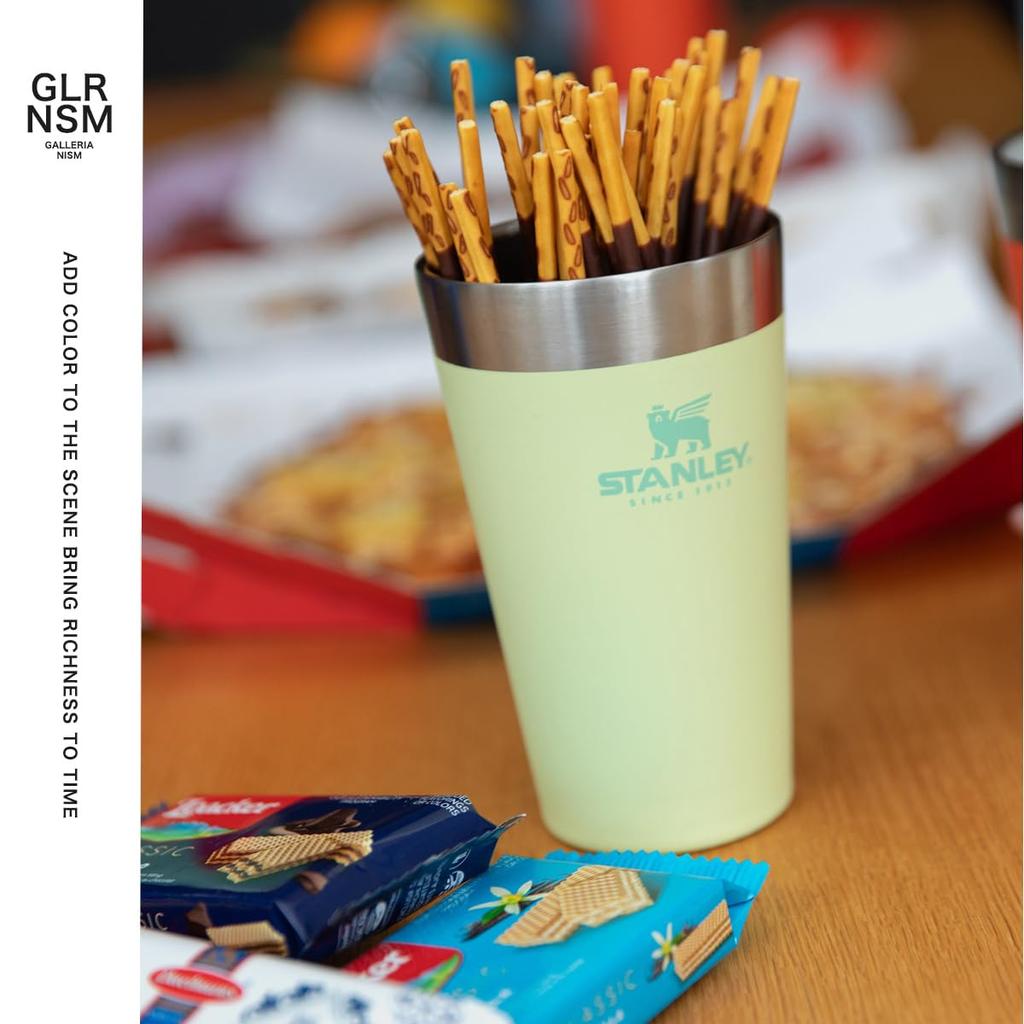 STANLEY Camping Stackable Vacuum GR Pint, 0.47L, 10-02282-200 (Green, FF, Men's, Women's, Jr.)