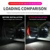 2pcs LED Car Door Opening Warning Atmosphere Light Strip 120cm Decoration Welcome Decor Ambient Lamp Safety Auto Accessories 12v