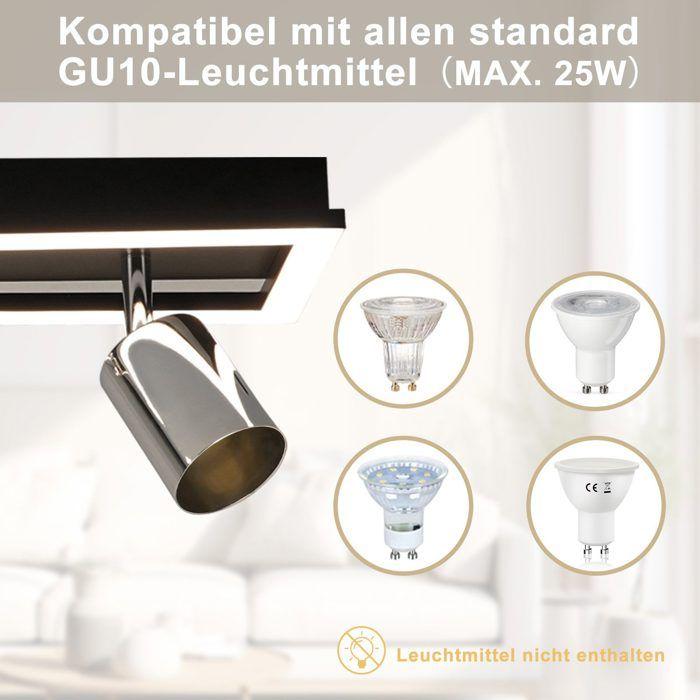 Spot de plafond - NETTLIFE - Spot LED 3 flammes - GU10 - Orientable - 42 cm