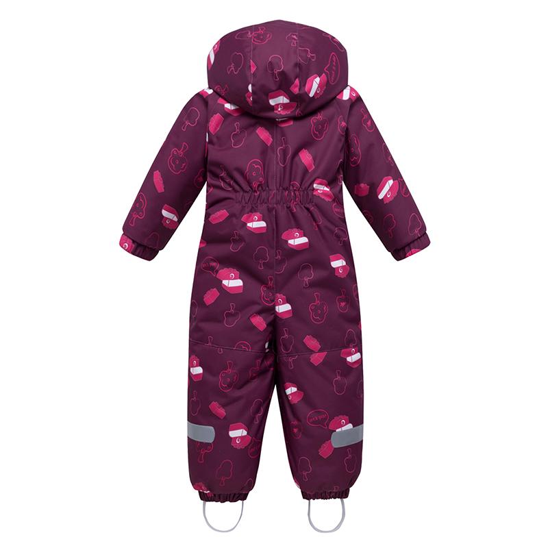 Зимний комбинезон для девочек VALIANLY, детский зимний комбинезон, детский лыжный костюм, цельный с капюшоном для девочек, уличный, водонепроницаемый, ветрозащитный