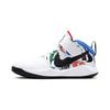 Team Hustle D9 PS Allover Logo - White Kids Sneakers Hyper-Royal University-Red Black CW5816-100