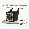 12 светодиодная Автомобильная камера заднего вида, автомобильная камера ночного видения, водонепроницаемая, резервная, для автостоянки, HD-датчик изображения, широкоугольная камера заднего вида