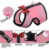 Rabbit Harness with Elastic Leash, Suitable for Small Pets (S: Bust (20-23cm), Pink) -Versailles