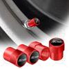 pdzh2 4pcs Auto Accessories Wheel Tire Valve Stem Air Dust Cover Caps For Ford Fiesta Emblem Car Styling  Decoration