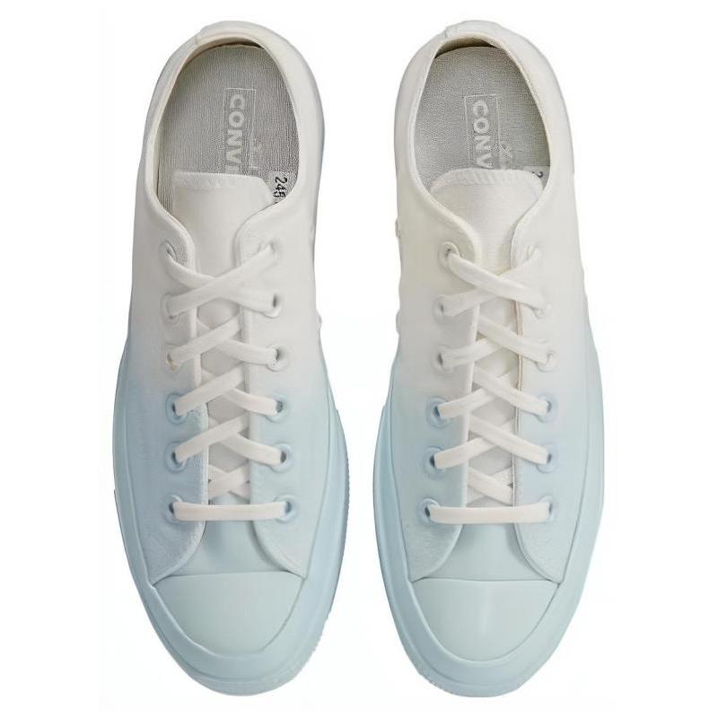 Converse Chuck 70 Универсальный комфорт Низкие парусиновые кеды Унисекс Белый градиент
