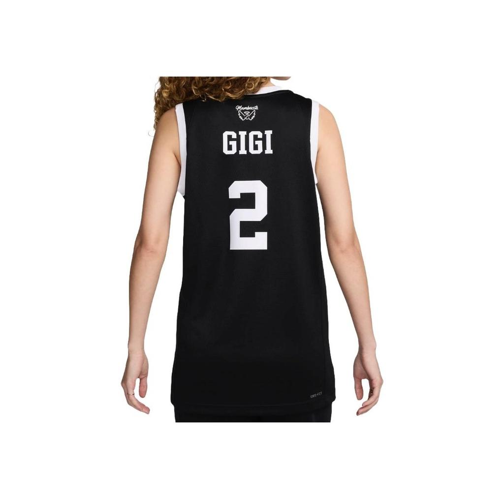 Nike Баскетбольная майка Gigi Bryant Mambacita, черные/белые мужские топы HF7754-010