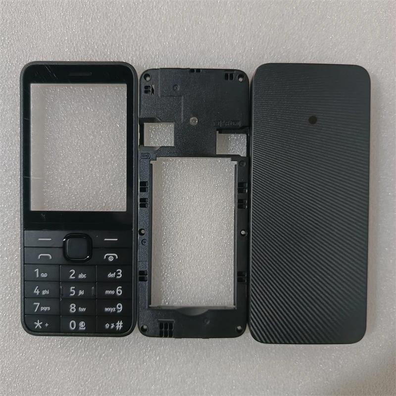 Для Nokia 220 4G 2024 Полный Комплект Корпуса Мобильного Телефона + Английская Клавиатура Запчасти для Ремонта