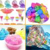 Набор для слайма UQTOO, набор из кристальной глины «сделай сам», игрушки, инструменты ручной работы, бусины-аквариумы, фруктовые дольки, разноцветная пена, конфетти, пластилин, игрушки, содержит 16 пушистых деталей