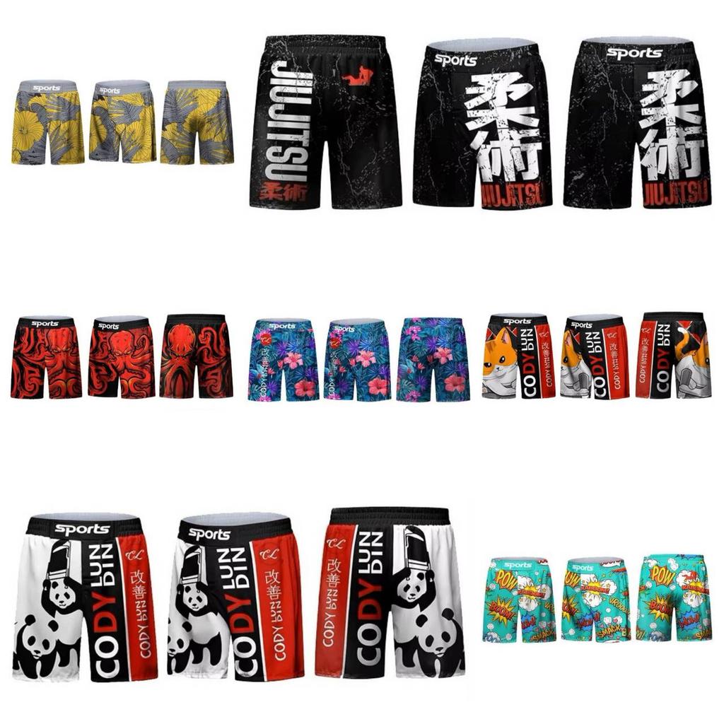 MMA Muay Thai Kickboxing Boxing Shorts Mixed Martial Art UFC Boxer Unisex Men Women Pants Fighting Fitness Gym Training Sport Workout