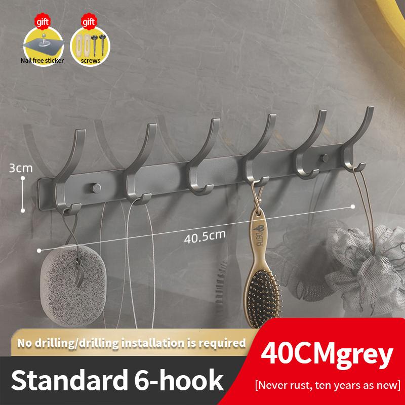 YUNJIEYA Черный/Белый/Цвет оружейной стали Дверные крючки Вешалка для одежды Хранение Спальня Крючок для одежды Настенный Кухонные аксессуары для ванной