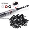 Grommets Stems/Flights Hunting Broadhead Replace Darts Arrow Tips Rubber O Ring Gasket Grip Washer