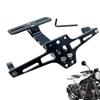 Motorcycle License Plate Holder Aluminum Motorcycle Rear License Bracket License Plate Frames Lightweight Plate Tail Light