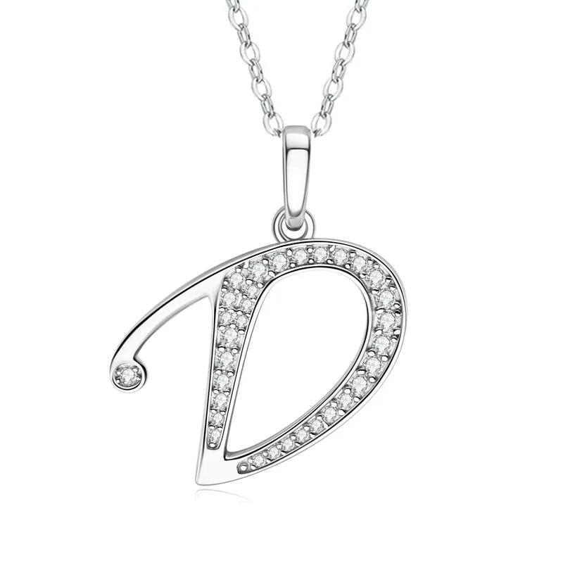 2025 New 26 Letter Zircon Necklace Design, Trendy English Pendant, Fashionable Temperament, High-end Personality, New Necklace