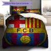 Постельное белье с узором ФК Барселона Домашний декор Подарок на день рождения (1 пододеяльник + 2 наволочки, без наполнителя)