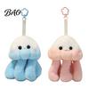 Soft Plush Keychain Cute Jellyfish Backpack Keychain, Pendant for Purse, Fluffy Keyring Marine Animal Girls Women, Aquarium Souvenir Gift Car